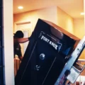 How to get a gun safe upstairs